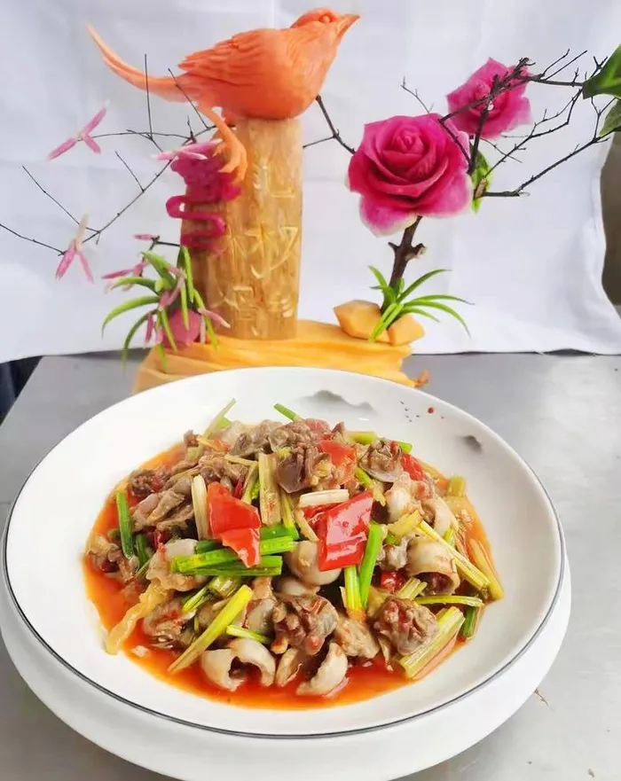 泡椒鸡胗 双椒炒鸡胗图片