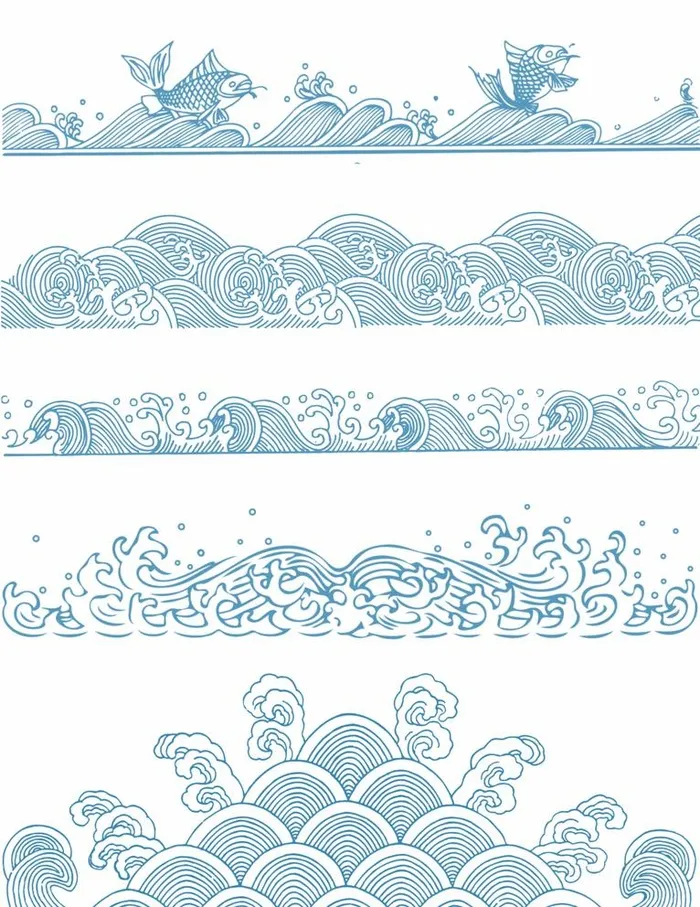 浪花  锦鲤图片(3072x4107)psd模版下载