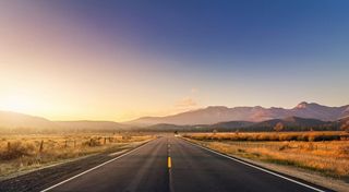 日落 围栏 4K风景壁纸图片