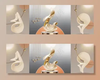 抽象装饰画图片