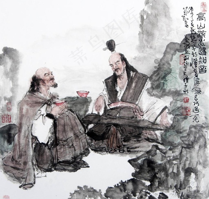 高山流水遇知音图片