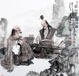 高山流水遇知音图片