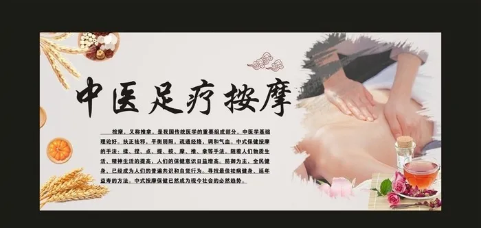 中医足疗按摩 宣传海报.图片