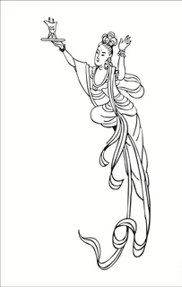 飞天仙女 飞天仙女举杯图片