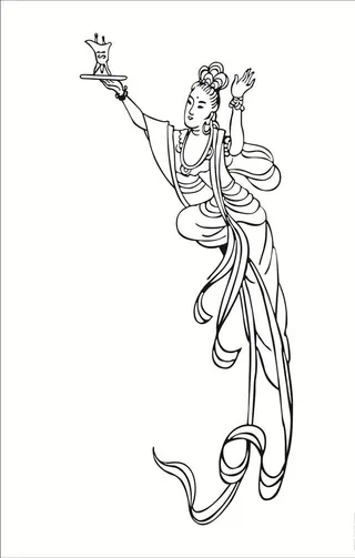 飞天仙女 飞天仙女举杯图片