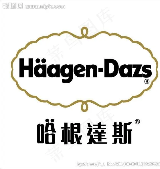 哈根达斯矢量logo图片ai矢量模版下载