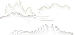 山状线条图片