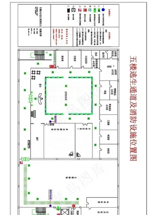 消防逃生布局图图片