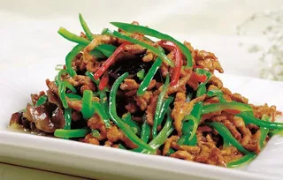 青椒炒肉丝图片