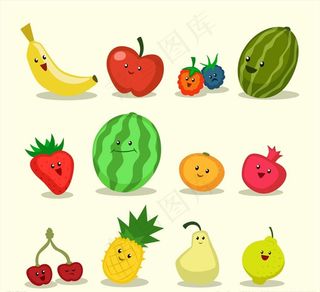 卡通水果矢量图片