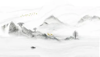 风景画山水画图片