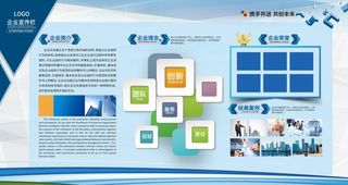 企业文化展板图片