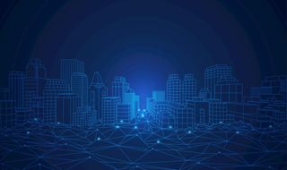 城市5G插画图片