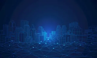 城市5G插画图片