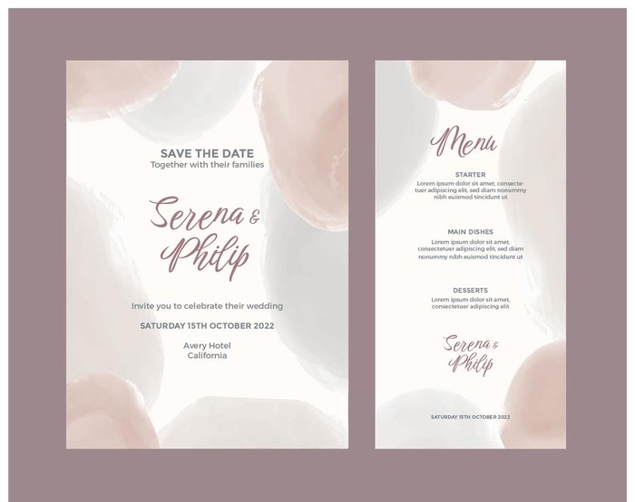 轻奢文艺婚宴请柬邀请函迎宾海报图片