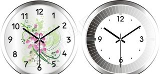 时钟钟面矢量图片