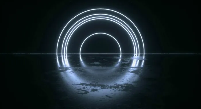 霓虹灯空间 光线 炫彩 抽象图片
