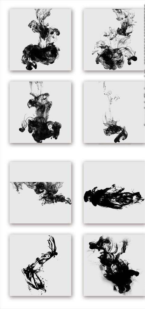 墨迹图片(2000x4000)psd模版下载