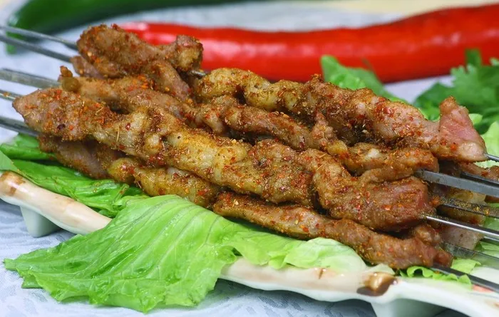 蒙古羊肉串图片