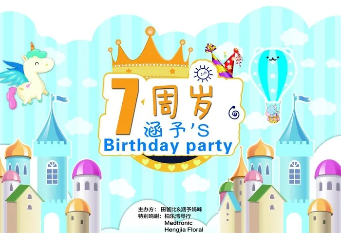 生日背景图片(9921x7087)psd模版下载