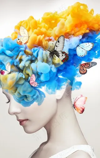 美女装饰画图片