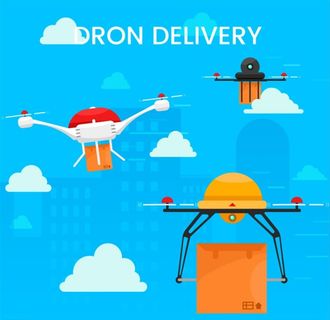 卡通无人机图片