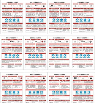 危险品安全周知卡牌图片