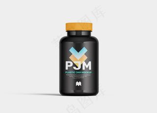 保健品瓶样机图片