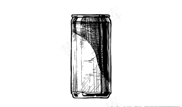 手绘酒瓶图片ai矢量模版下载