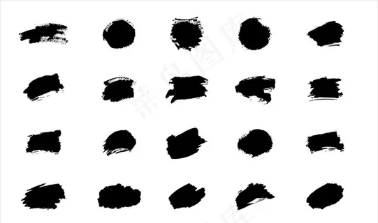水墨笔刷图片