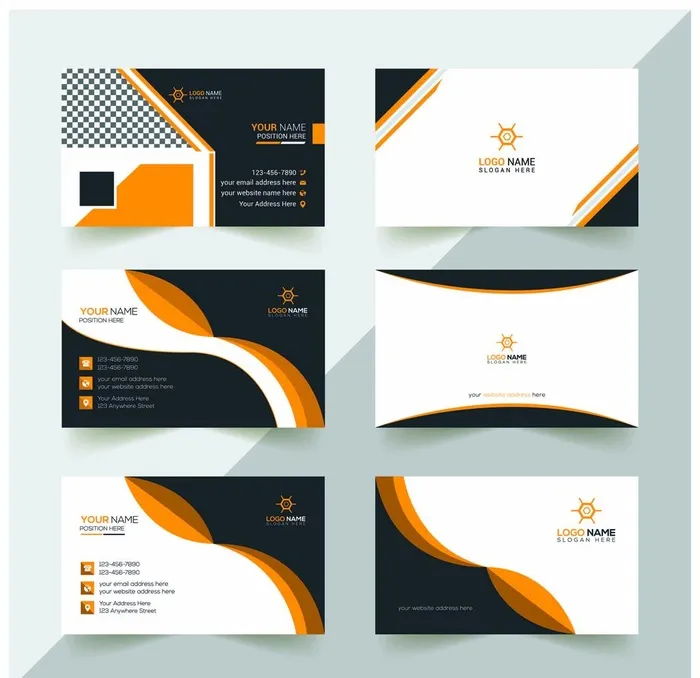 商务名片图片ai矢量模版下载