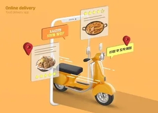 快递送货上门     图片