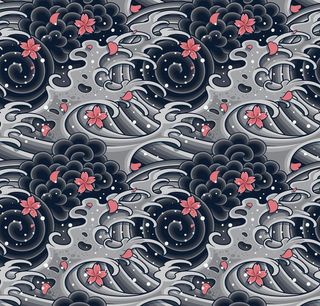 中国风 日式底纹背景图片