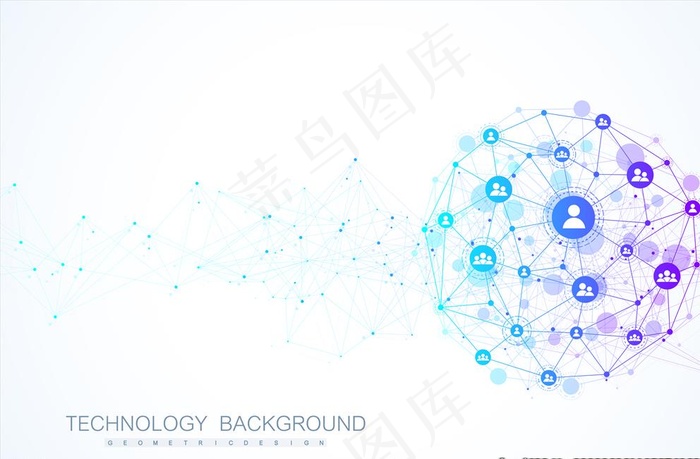社交网络图片ai矢量模版下载
