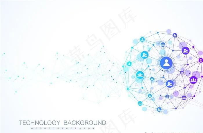 社交网络图片ai矢量模版下载