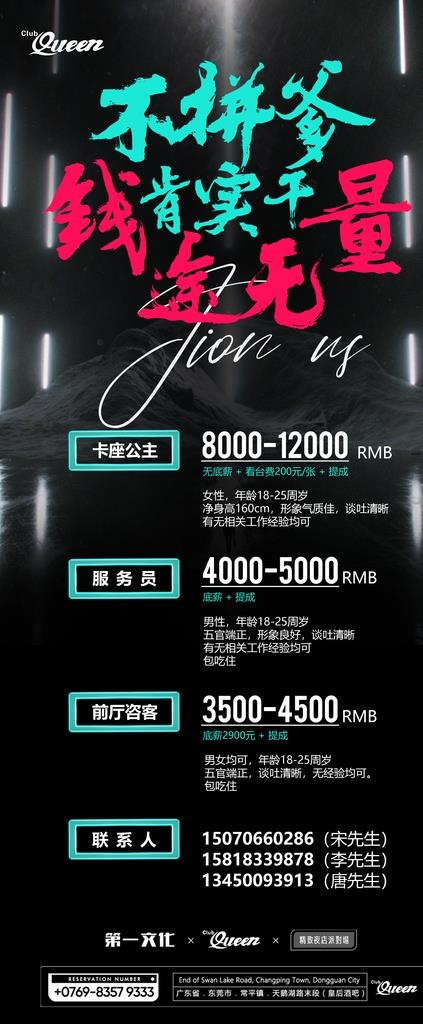 招聘海报图片(2268x5102)psd模版下载