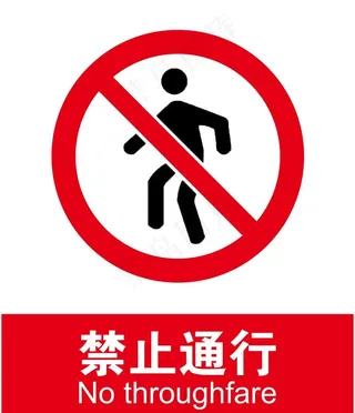 禁止通行图片