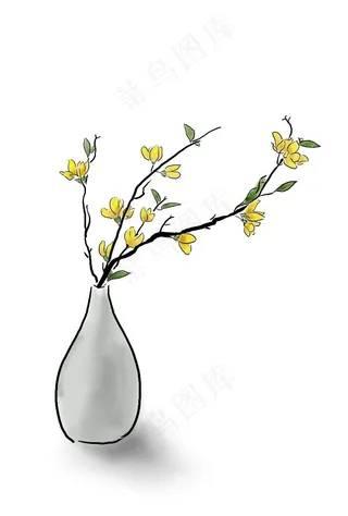 中国水墨手绘花卉图片