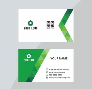 创意绿色名片图片