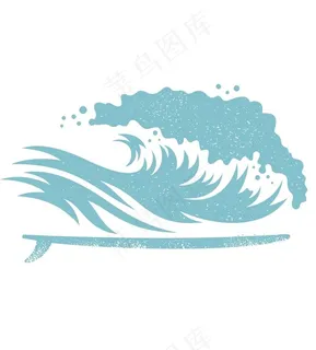 滑浪 海浪 剪影图片