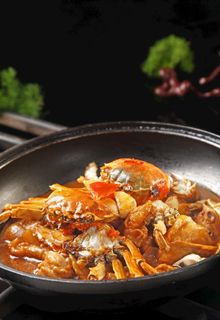 砂锅鸡煲蟹图片 砂锅鸡煲蟹图片