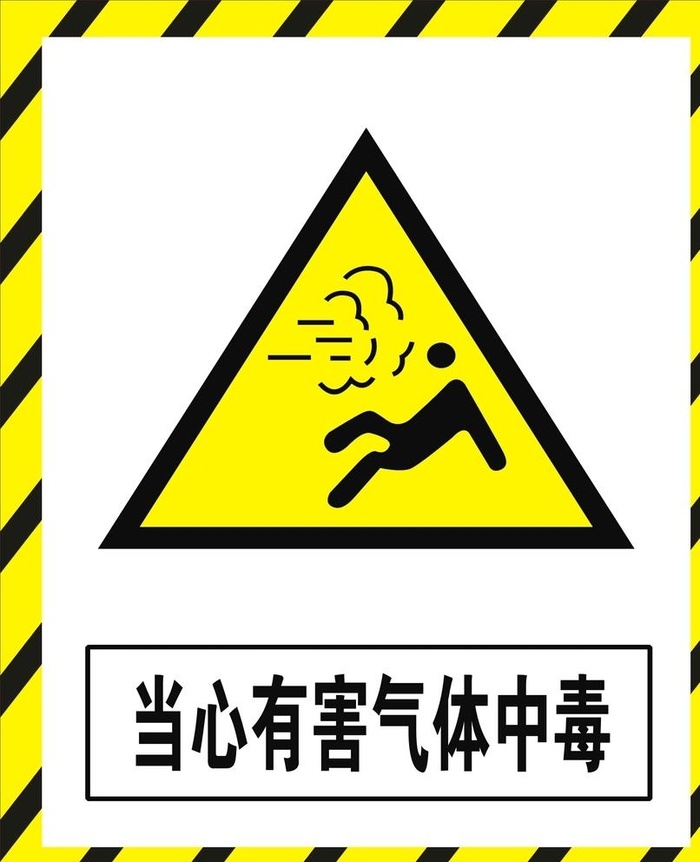 当心有害气体中毒图片