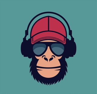 卡通猩猩矢量图下载图片