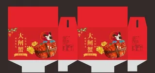 大闸蟹包装  图片