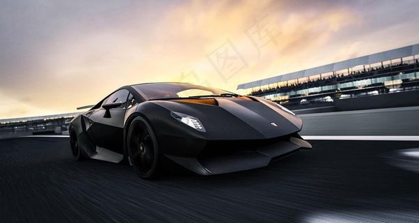 黑色汽车跑车图片