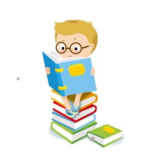 看书的小孩图片