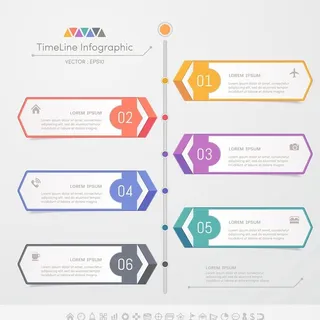 商业信息图表设计元素矢量模板图片