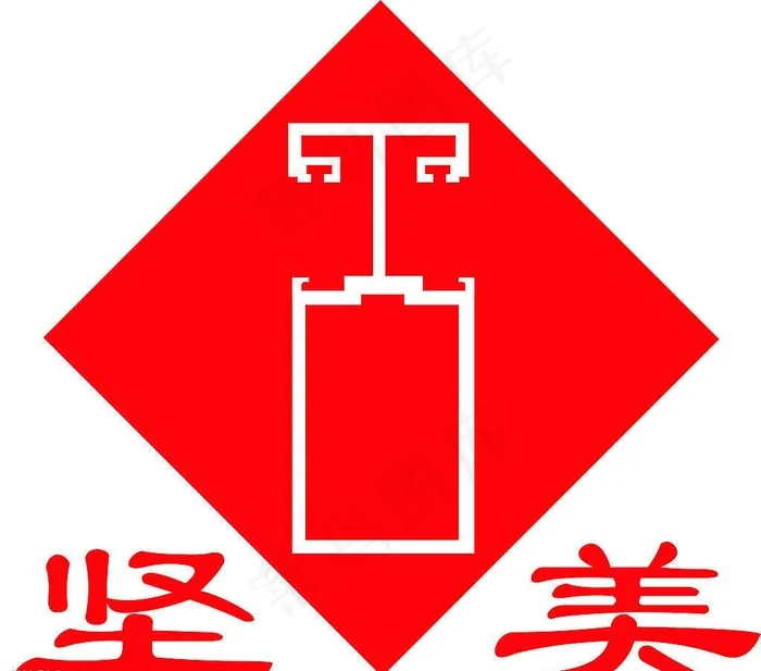 坚美铝材标志图图片cdr矢量模版下载
