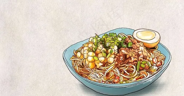 意大利面漫画图片