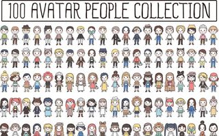 卡通人物插画图片